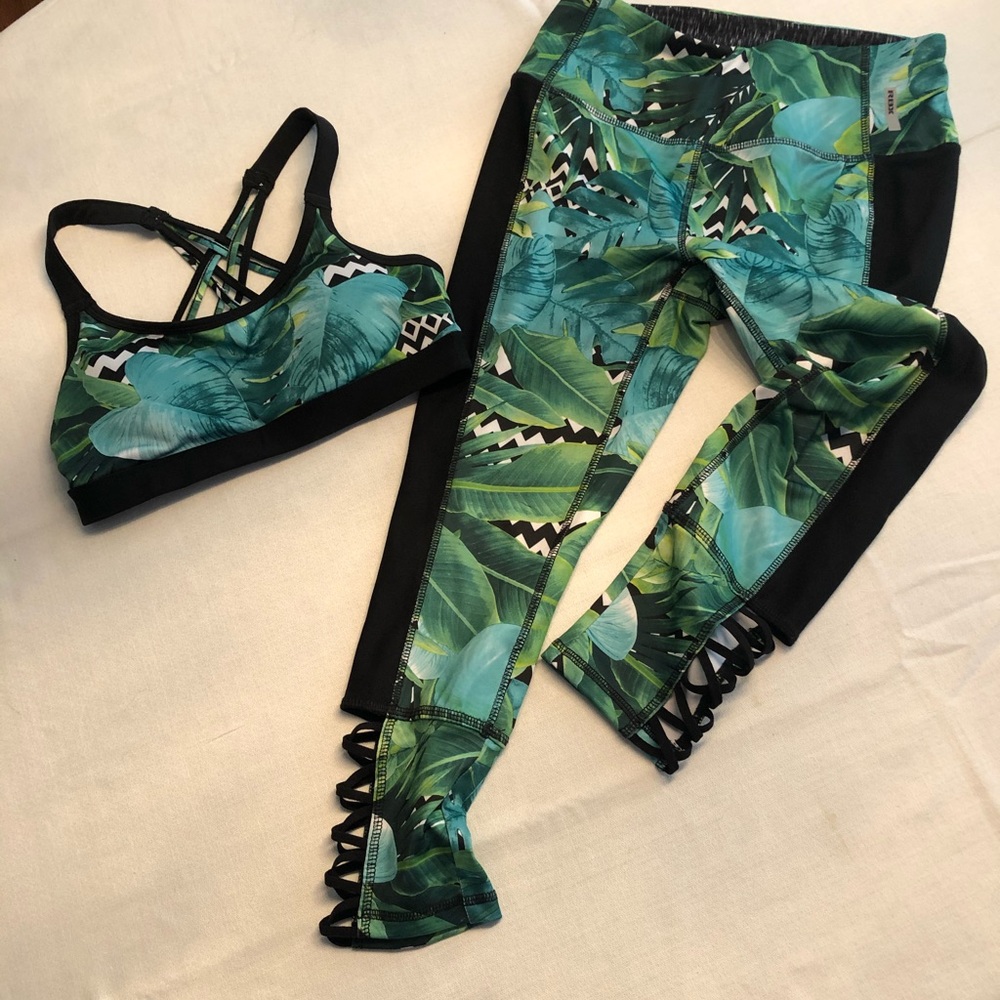 RBX Yoga pants & matching sports bra